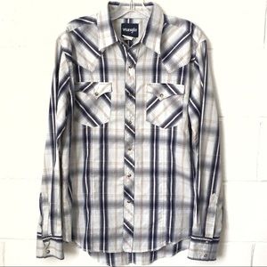 Wrangler Medium Button Down Shirt Mens